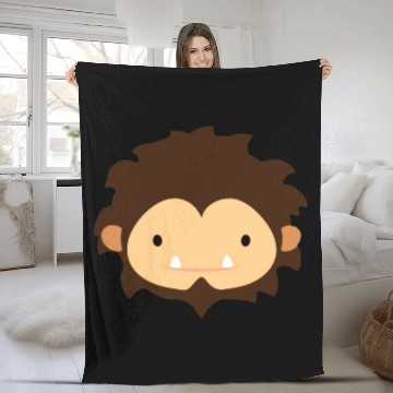 Discover Sneaky Sasquatch Head Fleece Blankets