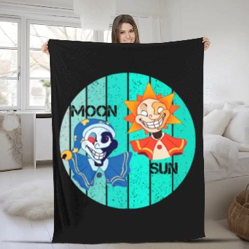 Discover Fnaf Security Breach Sun And Moon Fleece Blankets