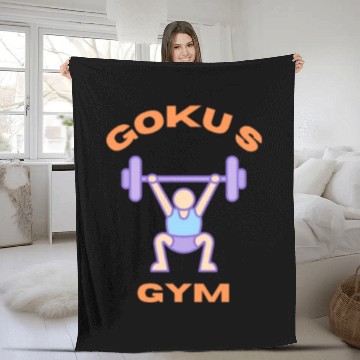 Discover Goku S Gym Fleece Blankets