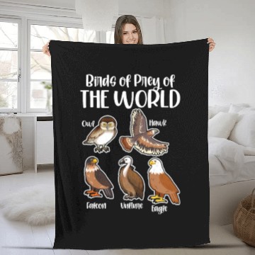 Discover Birds of Prey Of The World Fleece Blankets