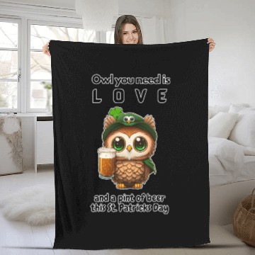 Discover Owl You Need Is Love Fleece Blankets