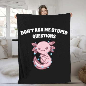 Discover Dont Ask Me Stupid Questions Funny Sarcastic Humor Fleece Blankets