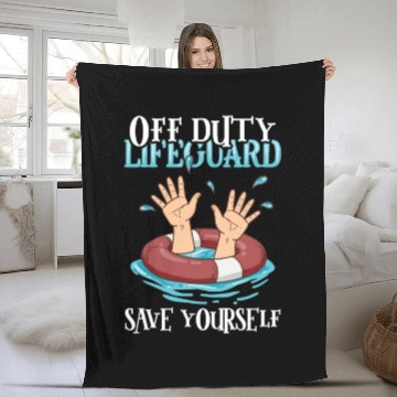 Discover Swimmer Scuba Diving Lifeguard Water Sport Fleece Blankets