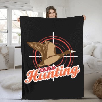 Discover Duck Hunt Duck Hunter Bird Hunting Duck Hunting Fleece Blankets