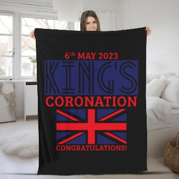 Discover King’s Coronation, 6th May 2023 Congratulations, N Fleece Blankets