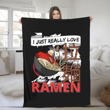 Discover I just really love Ramen Fleece Blankets