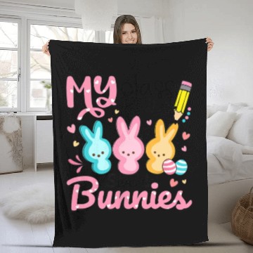Discover Teacher Easter My Class is Full Of Sweet Bunnies Fleece Blankets