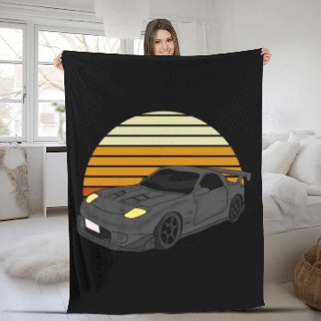 Discover Car Drifting Racing Racecar Motorsport Mechanic Fleece Blankets