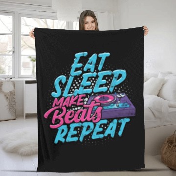 Discover Beatmaker Electronic DJ Music Producer musician Fleece Blankets