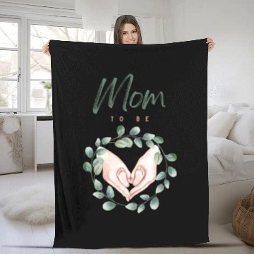 Discover Mom To Be Fleece Blankets