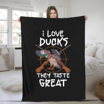 Discover Duck Hunt Duck Hunter Bird Hunting Duck Hunting Fleece Blankets