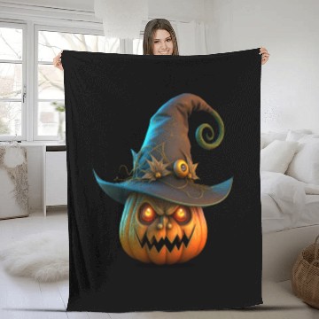 Discover Fantasy Pumpkin Fleece Blankets