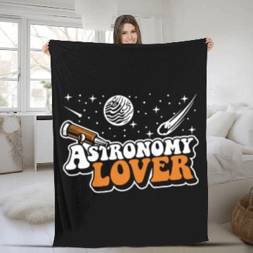 Discover Astronomy Lover Cosmologist Astrophysicist Fleece Blankets