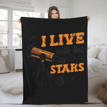 Discover I Live With The Stars Cosmologist Astrophysicist Fleece Blankets