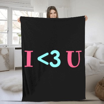 Discover I Love U, Heart, Cool, Marriage, Wedding, Romantic Fleece Blankets