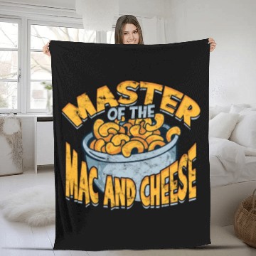 Discover Mac N' Cheese Taster Pasta Food Macaroni Fleece Blankets