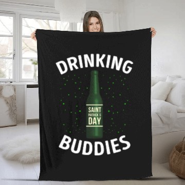 Discover Drinking Buddies Saint Patricks Day Fleece Blankets