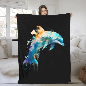Discover Dolphin Fleece Blankets