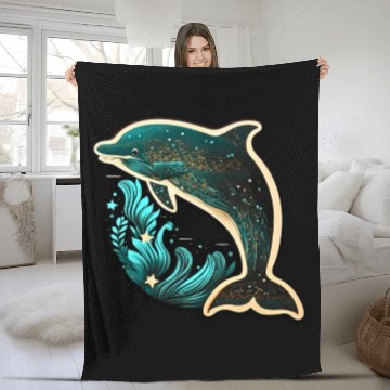 Discover Dolphin Fleece Blankets