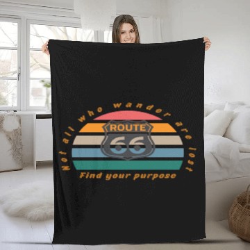 Discover Not All Who Wander Are Lost Fleece Blankets