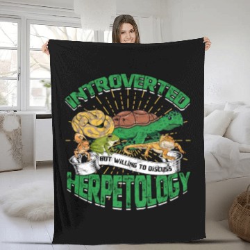 Discover Salamander Herpetologist Reptile Lizard Herping Fleece Blankets