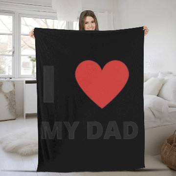Discover i love my dad Fleece Blankets