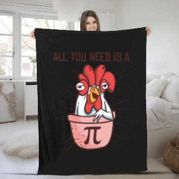 Discover Pi Day Math Pie Chicken Pot Pi Number Fleece Blankets