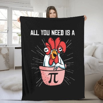 Discover Pi Day Math Pie Chicken Pot Pi Number Fleece Blankets