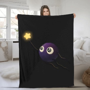 Discover little soot sprite Fleece Blankets