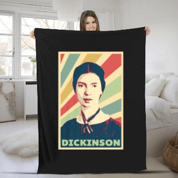Discover Emily Dickinson Vintage Colors Fleece Blankets
