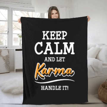 Discover Karma Yoga Ego Fleece Blankets