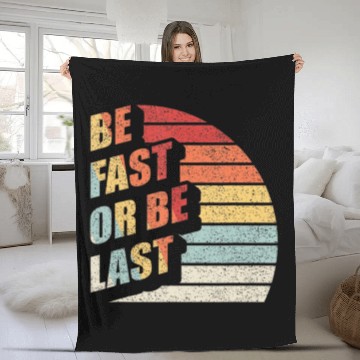 Discover Fast Car Quote Drag Racing Gift Vintage Retro Rac Fleece Blankets