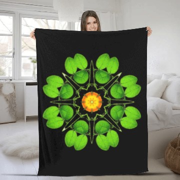 Discover New artwork for sale! "Nature mandala" Fleece Blankets