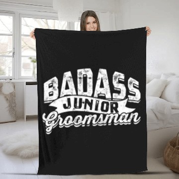 Discover Junior Grooms Man Wedding Party Groomsmen Fleece Blankets