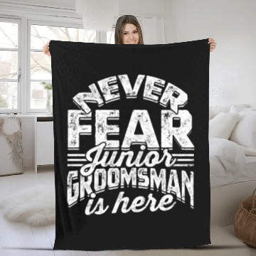 Discover Junior Grooms Man Wedding Party Groomsmen Fleece Blankets