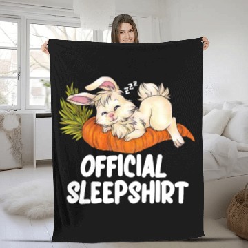 Discover Sleep Fleece Blankets Sleeping Cute Bunny Chibi Rabbit