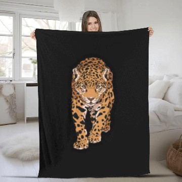 Discover Brazilian Jaguar Fleece Blankets