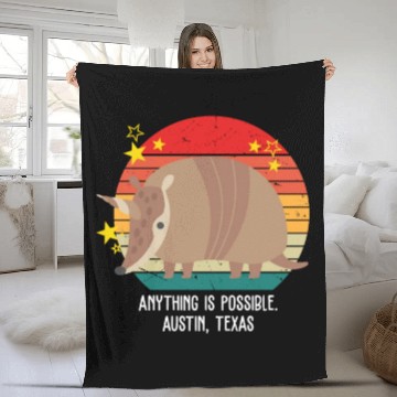 Discover Anything Is Impossible. Austin, Texas Apparel Fleece Blankets