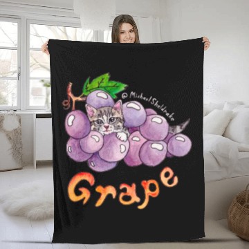 Discover Grape Fleece Blankets