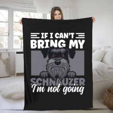 Discover Schnauzer Dad Dog Lover Schnauzer Dog Father Dog Fleece Blankets