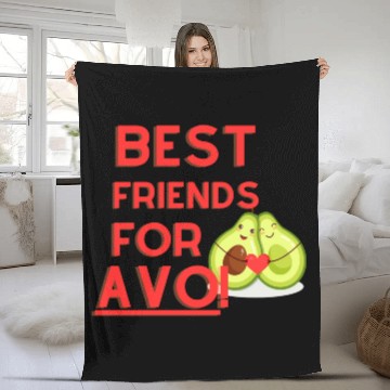 Discover Avocado Dyed Fleece Blankets - Cropped
