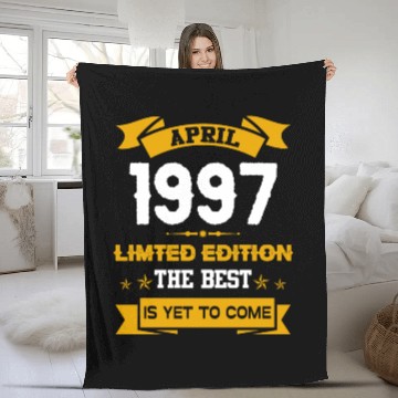 Discover April 1997 Birthday Surprise Fleece Blankets