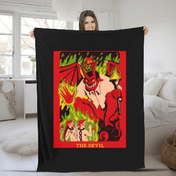 Discover The Devil Fleece Blankets