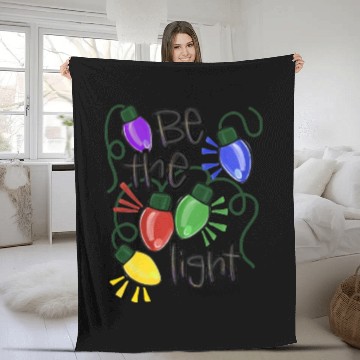 Discover Be The Light Christmas Fleece Blankets