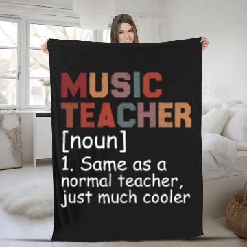Discover Music Teacher Definition Cool Back To School Fleece Blankets