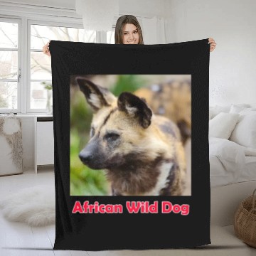 Discover African Wild Dog Fleece Blankets
