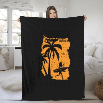 Discover California Malibu Fleece Blankets