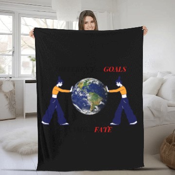 Discover HUMANS SAME FATE Fleece Blankets