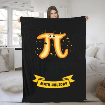 Discover Pi Day Math Holiday Pi Symbol Number Fleece Blankets