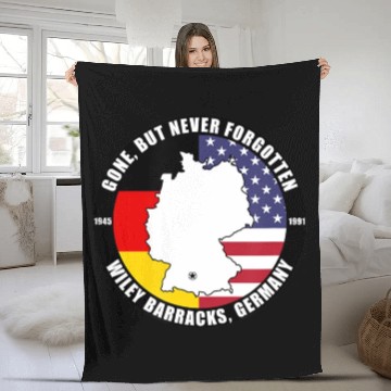 Discover Gone But Never Forgotten Wiley Barracks Germany V Fleece Blankets